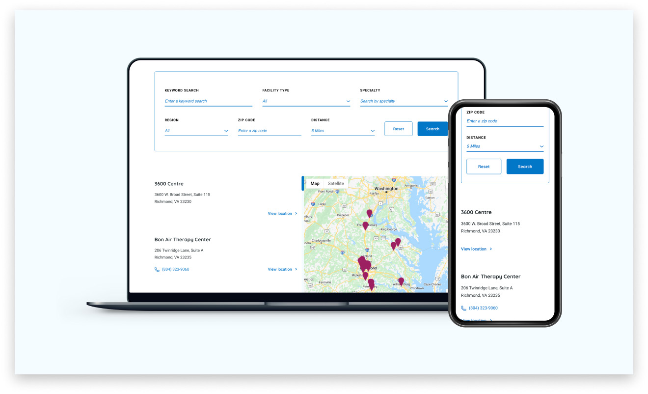 VCU Health Strategic Design System Maps